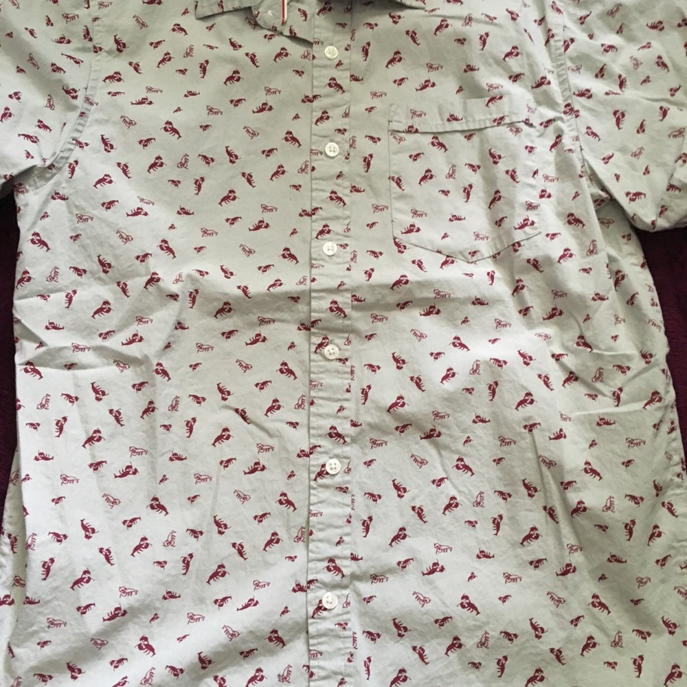 Iron Co. Mens Lobster Button Down Shirt